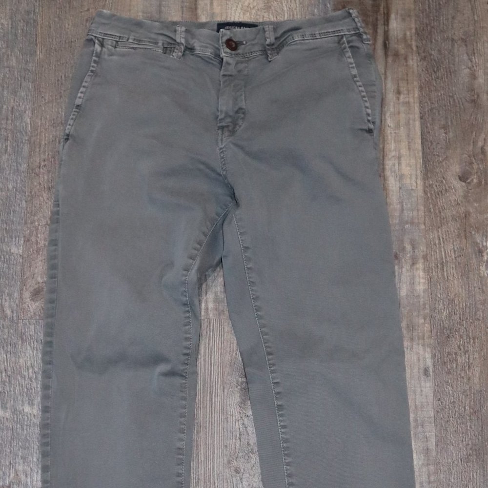 American Eagle, 28x34 Men's Pants, Grey, Skinny